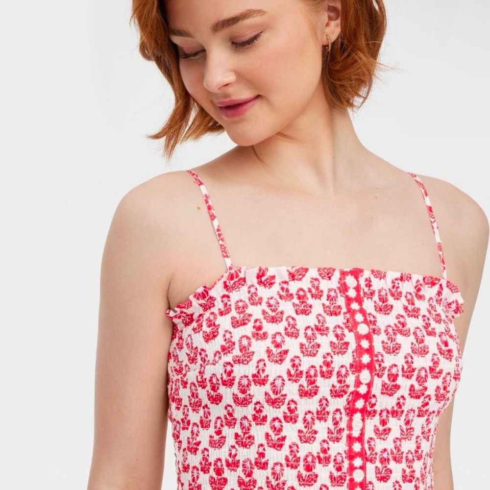 Roller Rabbit x Target Women's Floral Smocked Peplum Tank Top